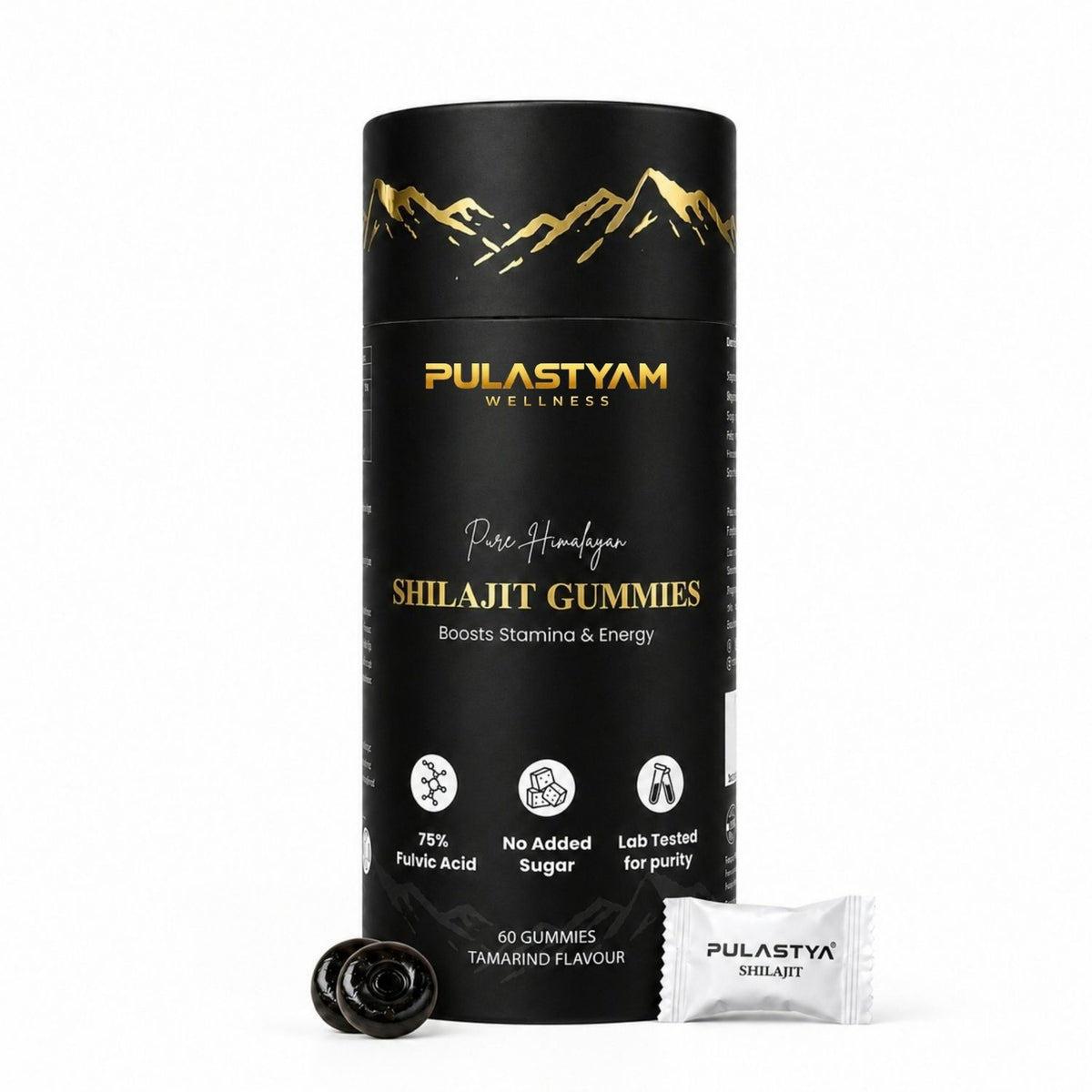 Pulastya Shilajit Gummies | 250mg Pure Shilajit Extract | Supports Energy, Strength & Vitality